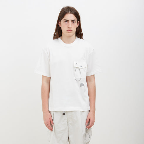 And Wander Pocket T-Shirt Off White 610990 Degli Uberti
